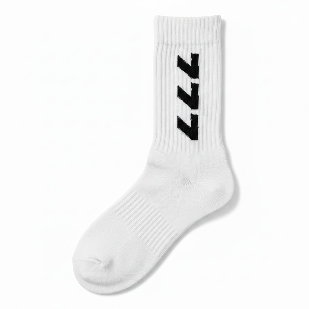 777 White Socks
